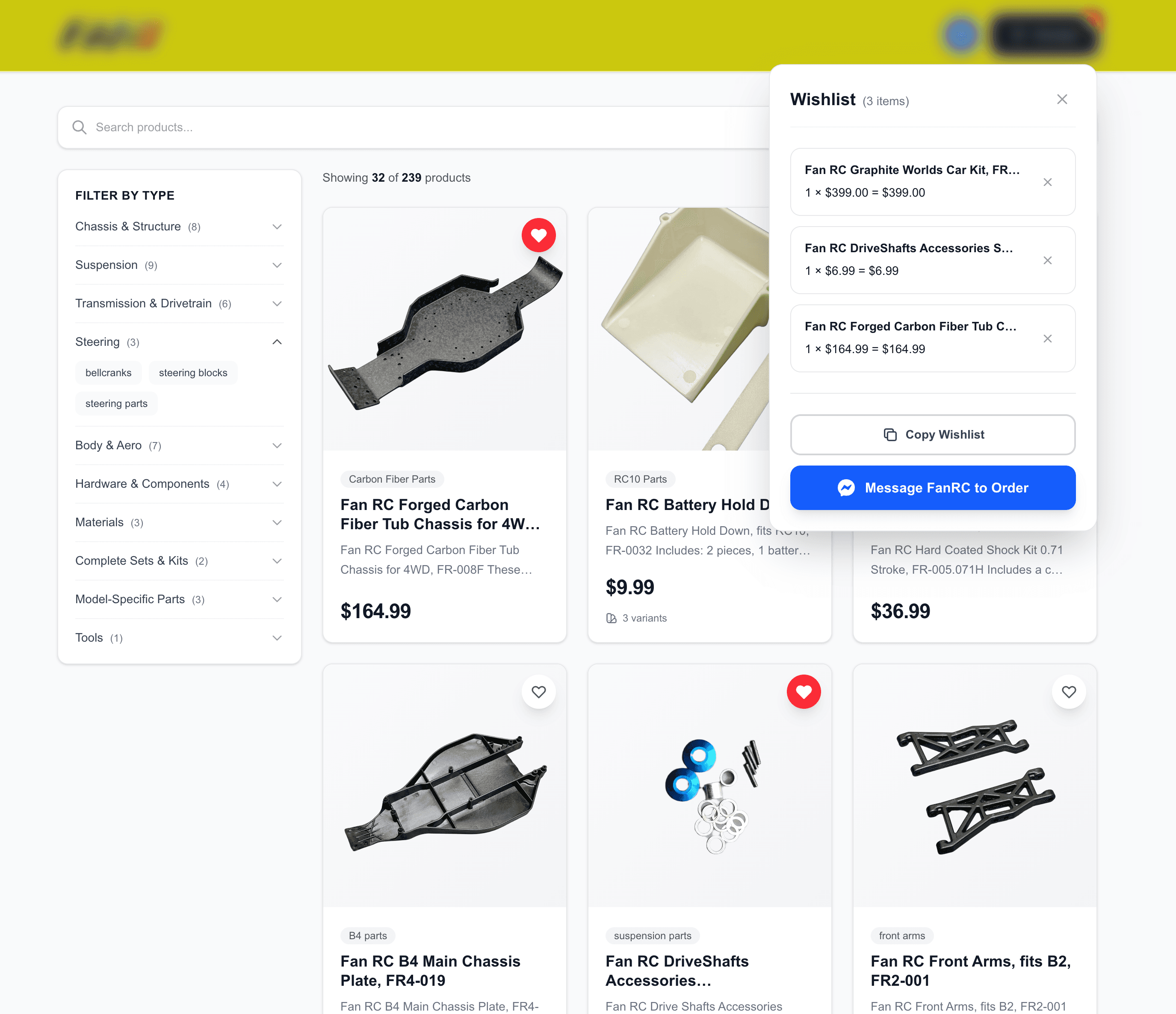 Wishlist to Messenger